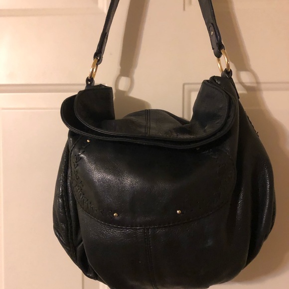 COPY - Sigrid Olsen Black Leather Hobo Shoulder Bag - Picture 2 of 6